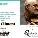 Segunda edición de «Tocar con Gracia», taller con José Climent en Qarbonia