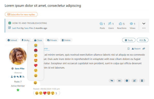 wpForo Reactions Buttons 3.2